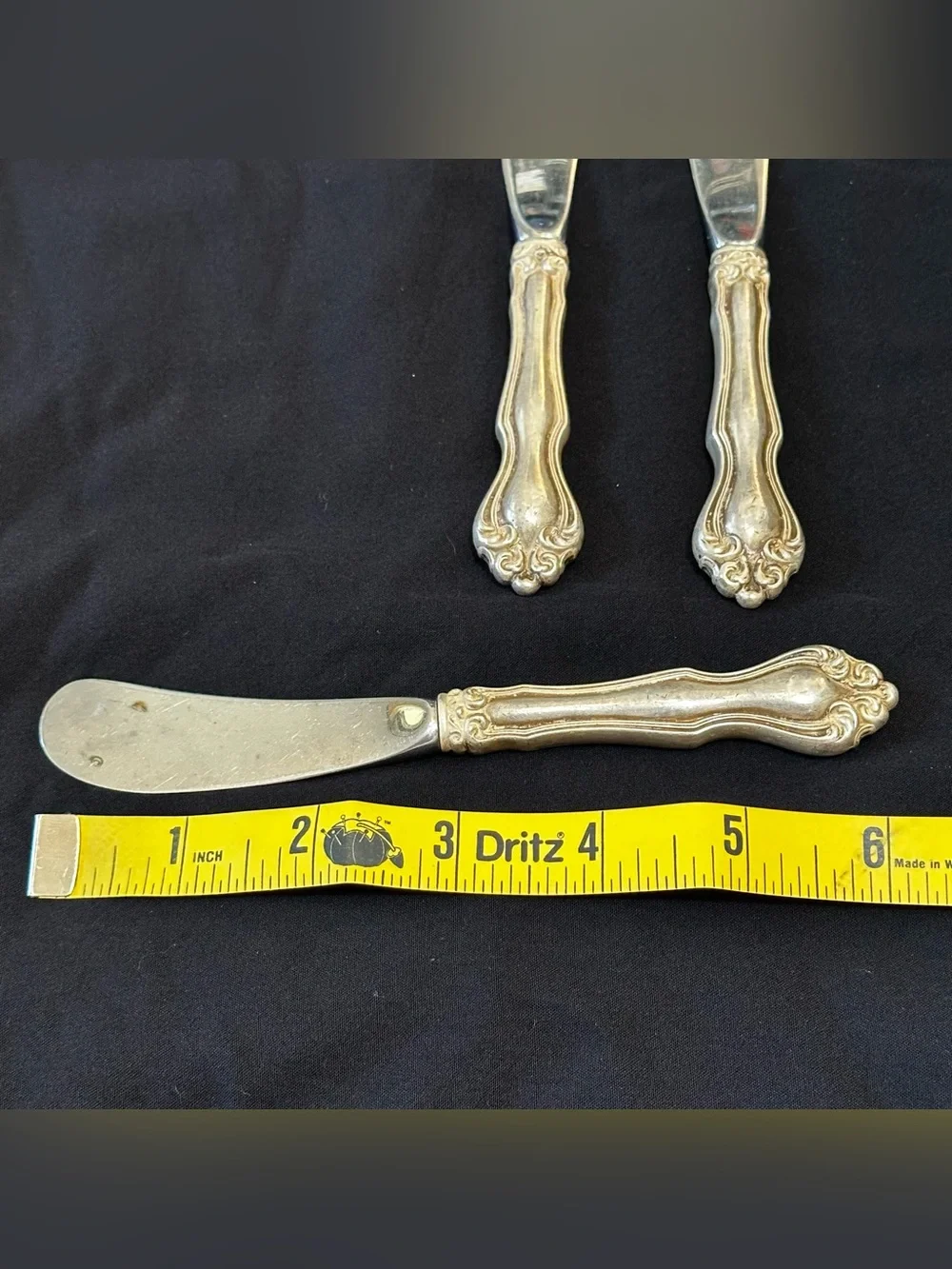 George & Martha Westmorland Sterling Silver Handled Butter Spreader Vintage